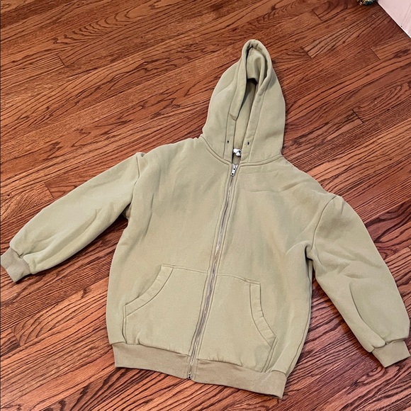 Princess Polly Sage Green Hoodie - Picture 1 of 4